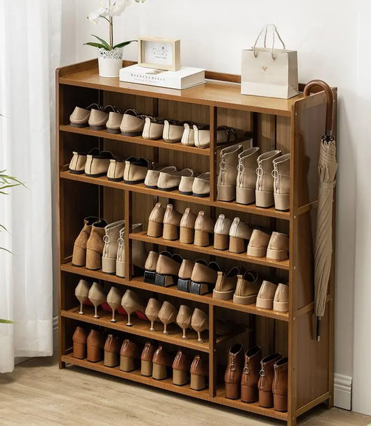 Bamboo Wooden Shoe Case Shoe Rack Book Case Shelf Storage Multi Tier Multi Use everythingbamboo