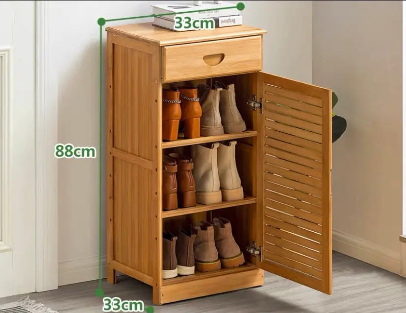 Bamboo Wooden Shoe Case Shoe Rack Book Case Shelf Storage Simple Stylish Classic everythingbamboo