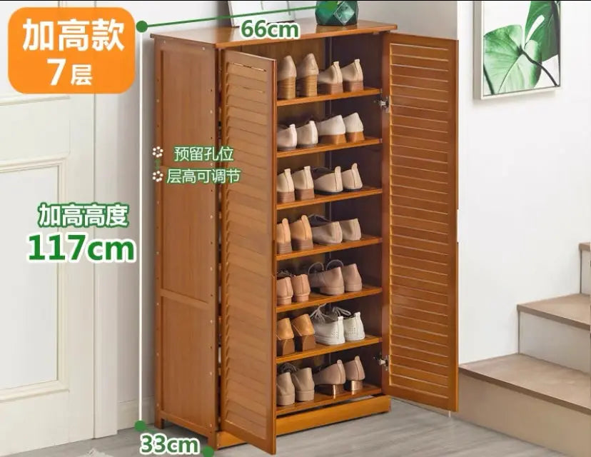 Bamboo Wooden Shoe Case Shoe Rack Book Case Shelf Storage Simple Stylish Classic everythingbamboo