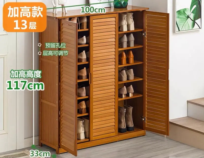 Bamboo Wooden Shoe Case Shoe Rack Book Case Shelf Storage Simple Stylish Classic everythingbamboo