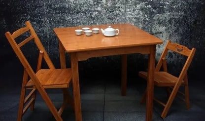 Bamboo Wooden Square Table Dining Coffee Tea Table Mahjong Table Elegant 竹制麻将桌餐桌 everythingbamboo