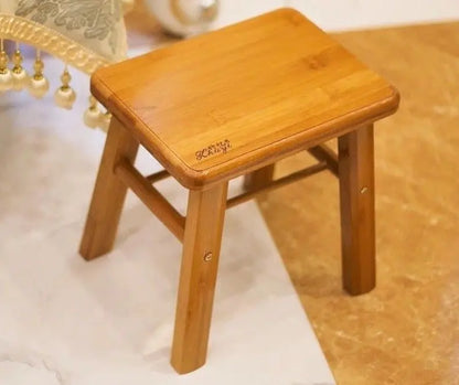 Bamboo Wooden Stool Rest Stool Fishing Stool Rectangle Bamboo Stool Vase Base 竹凳 everythingbamboo