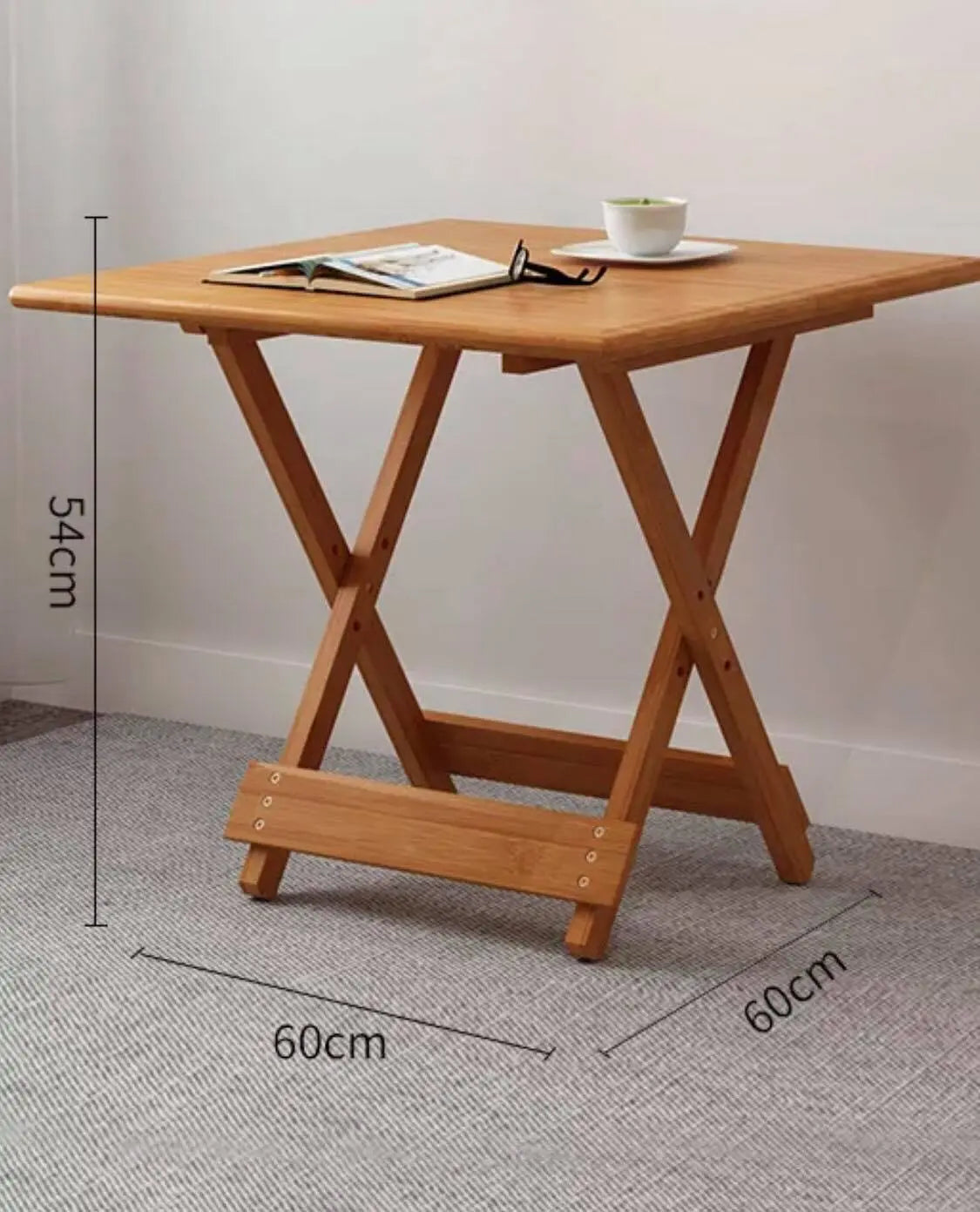 Bamboo Wooden Table Square Or Round Foldable Dining Study Picnic In or Outdoor竹桌 everythingbamboo