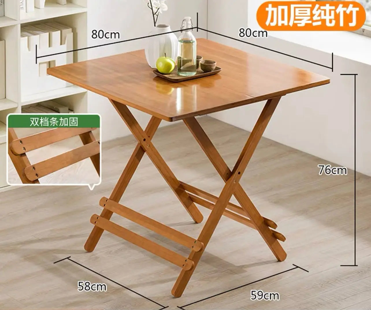 Bamboo Wooden Table Stool Foldable Dining Study Picnic Camping Handy Indoor Outdoor everythingbamboo