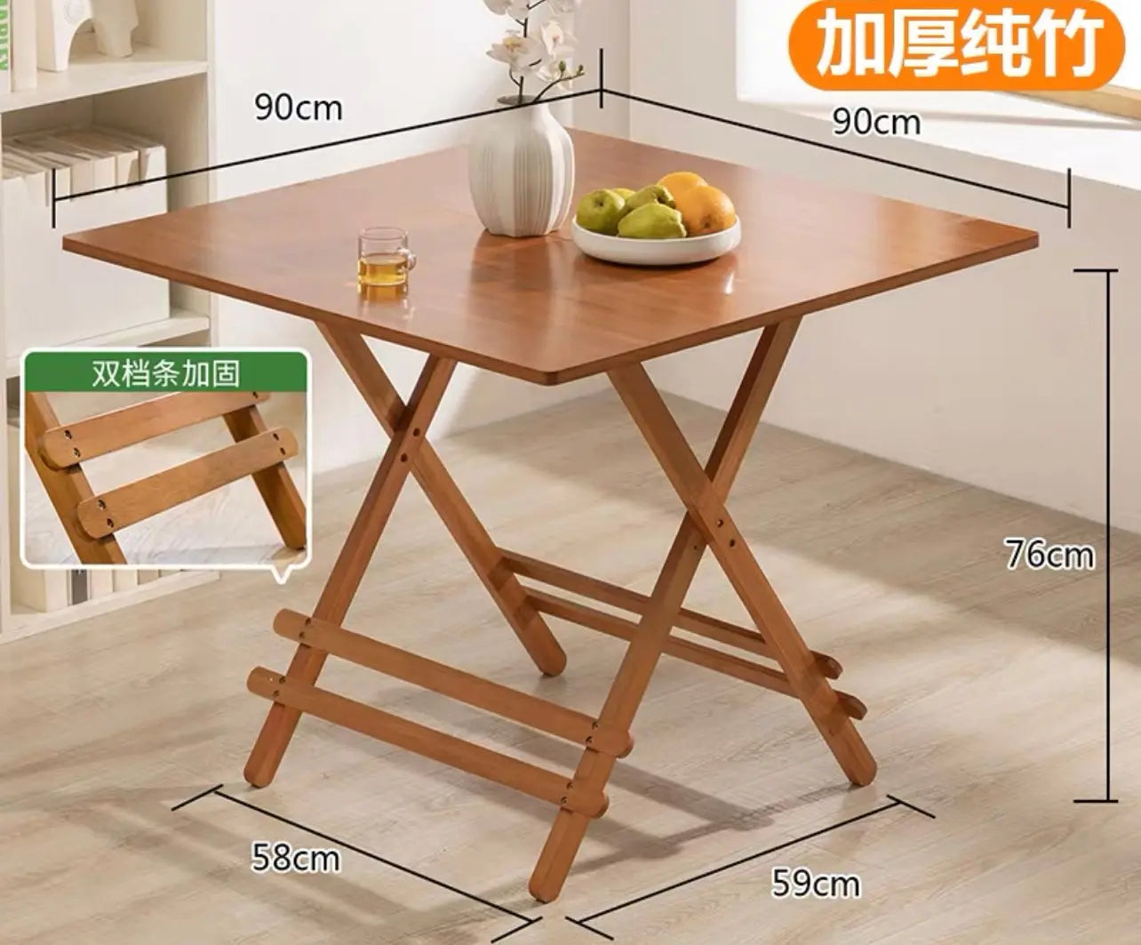 Bamboo Wooden Table Stool Foldable Dining Study Picnic Camping Handy Indoor Outdoor everythingbamboo