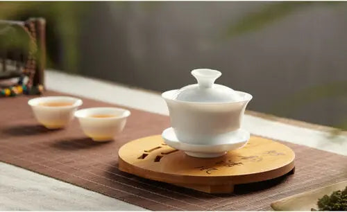 Bamboo Wooden Tea Cup Tray Plant Tray Fish Tank Pot Base Stand Indoor Outdoor everythingbamboo