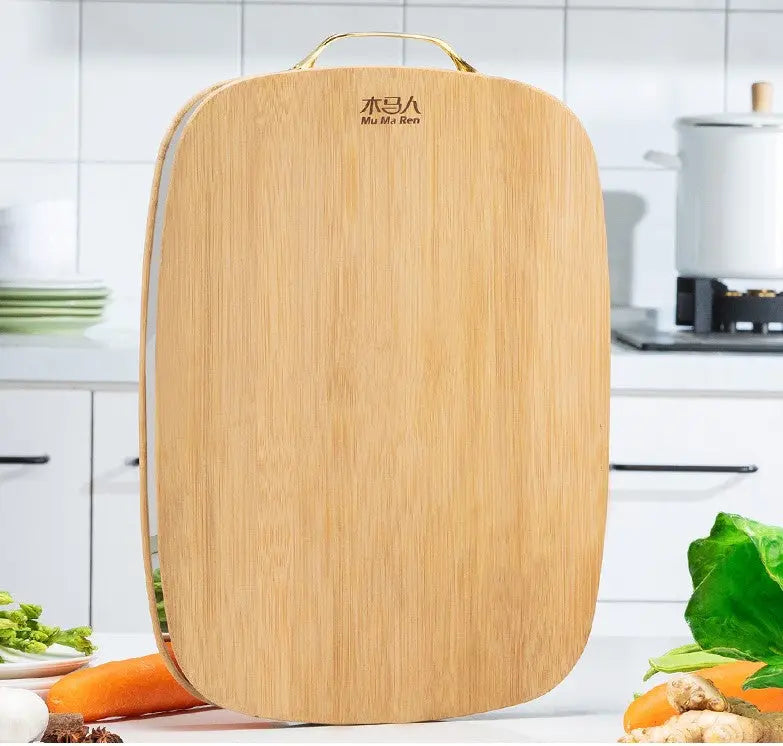 Bamboo Wooden Thicken Cutting Board Kitchen Chopping board with Handle everythingbamboo