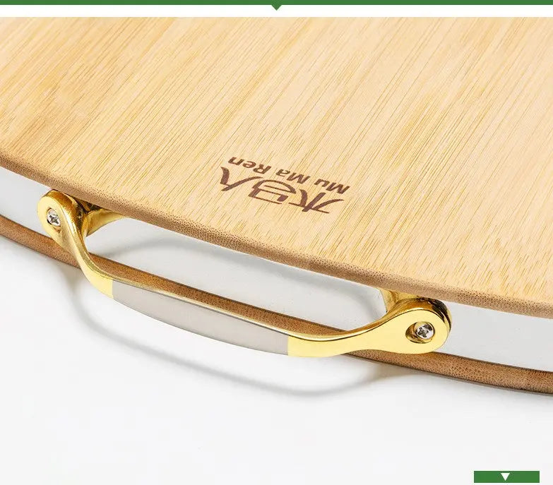 Bamboo Wooden Thicken Cutting Board Kitchen Chopping board with Handle everythingbamboo