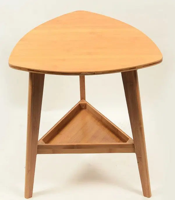 Bamboo Wooden Triangle Table Flower Vase Stand, Stylish Strong Solid Storage竹茶几 everythingbamboo