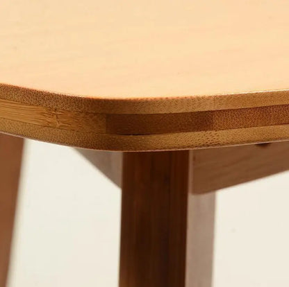 Bamboo Wooden Triangle Table Flower Vase Stand, Stylish Strong Solid Storage竹茶几 everythingbamboo