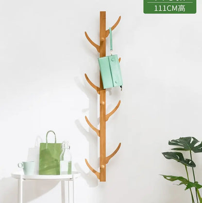 Bamboo Wooden Wall Hanging Rack Clothes Hat Rack Hallstand Hatstand Hat Rack Clothes Tree Style everythingbamboo