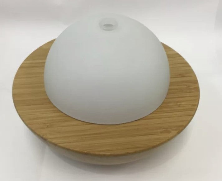 Bamboo and Glass Ultrasonic Aromatherapy Diffuser Relaxing Healthy everythingbamboo