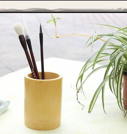 Bamboo pen holder calligraphy brush holder stationary chopsticks holder 竹笔筒筷筒 Unbranded