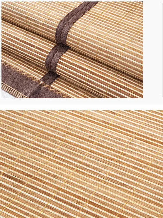 Bamboo sleeping Mat plus 2 Pillow Case both size sheet rug floor cool双面折叠竹凉席加两枕套 everythingbamboo