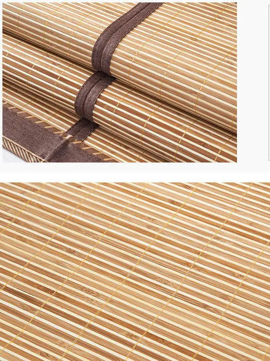 Bamboo sleeping mat foldable both size sheet rug floor mat cool 双面折叠金砖系列竹席凉席 everythingbamboo