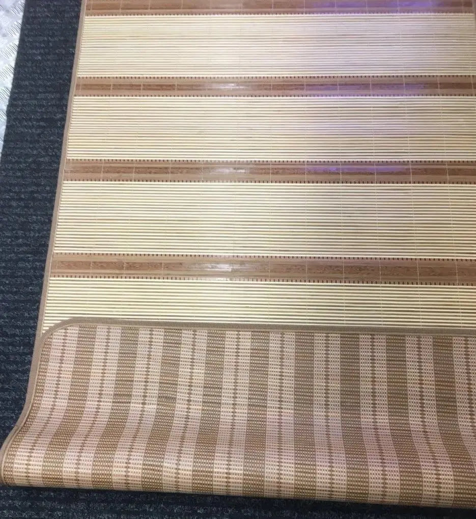Bamboo sleeping mat foldable both size sheet rug floor mat wall 双面折叠金砖系列竹席凉席 everythingbamboo