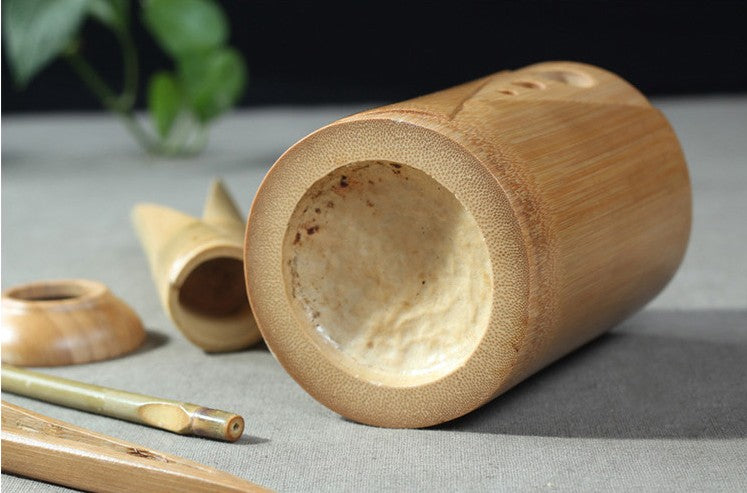 Bamboo tea tools set of six bamboo crafts tea utensils tea needles suit 茶道六君子 Unbranded