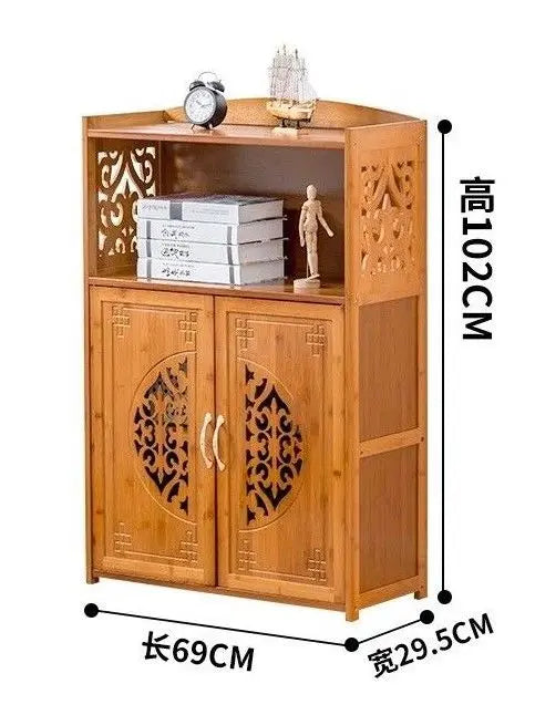 Bamboo wooden bookcase bookshelf storage shelf carving furniture natural 竹书柜书架 everythingbamboo