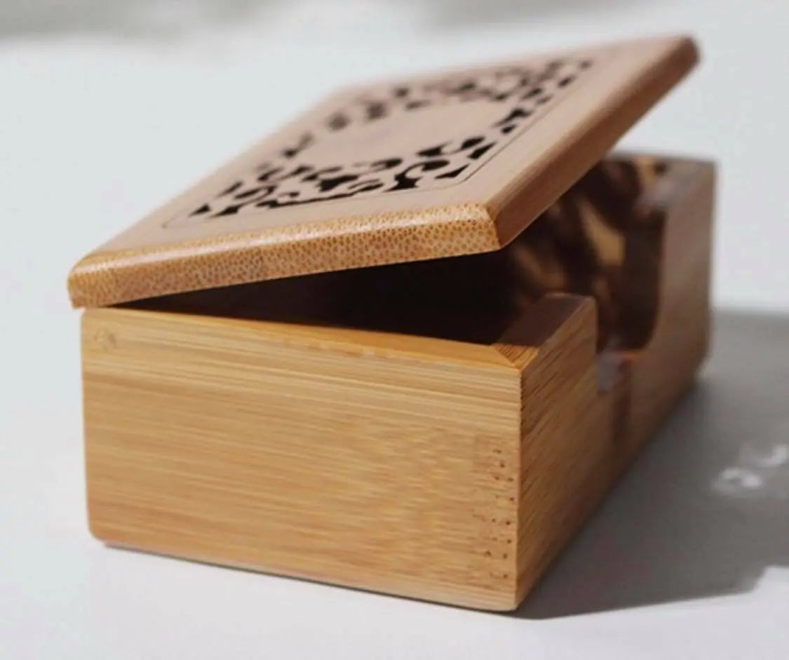 Cards Holder Bamboo Hand Carved Business Card Holder Case Office Business everythingbamboo