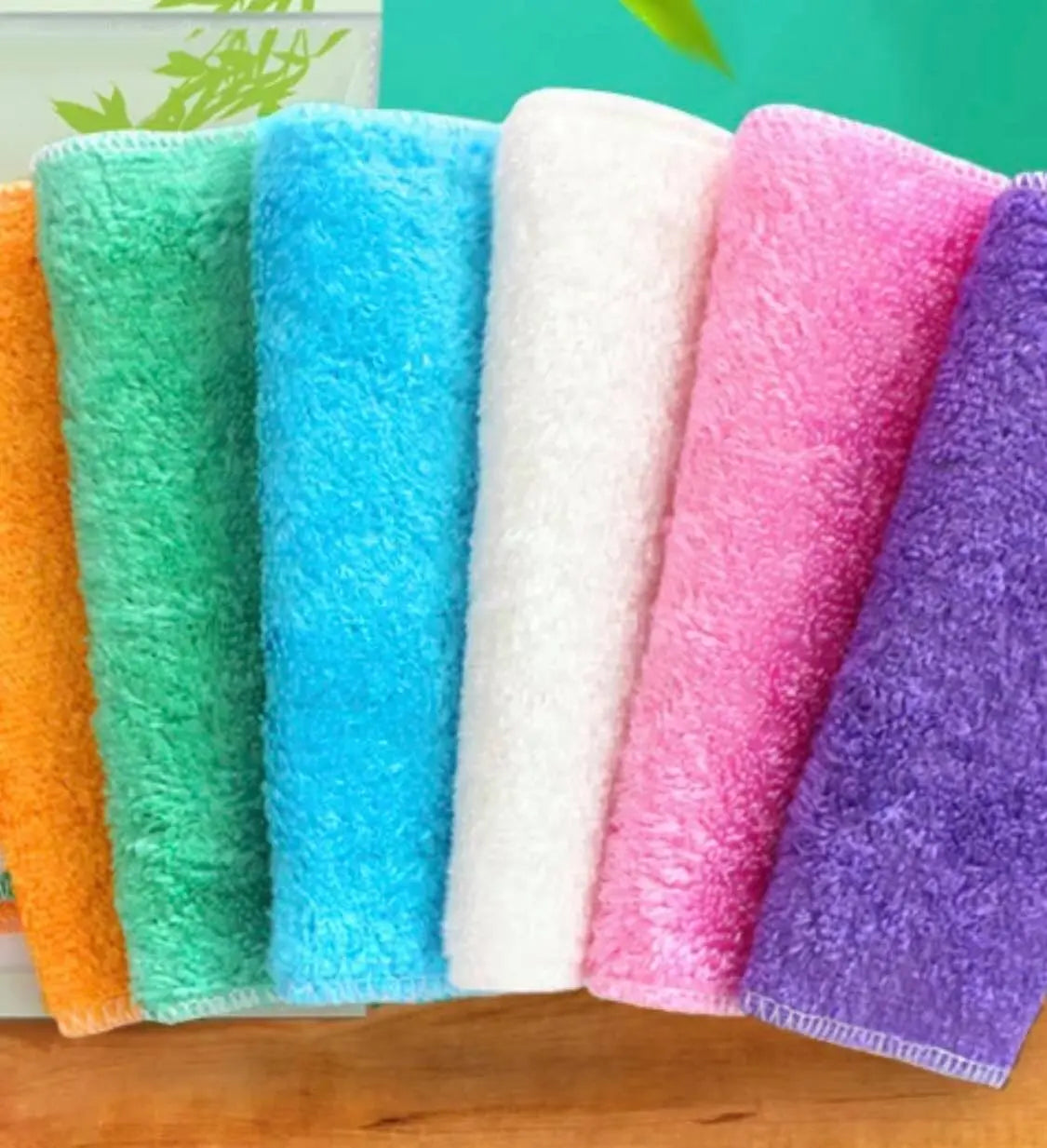 Cleaning Cloth Rags Towels Bamboo Fiber Soft Absorbent Kitchen Cleaning 竹纤维洗碗巾 everythingbamboo