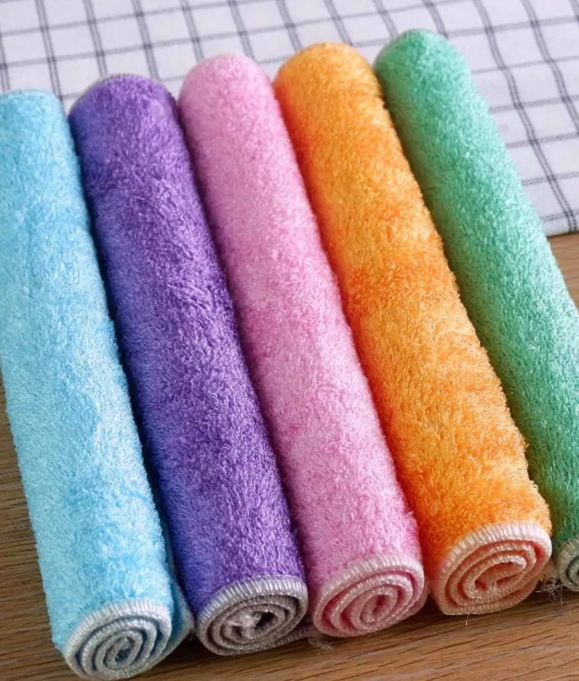 Cleaning Cloth Rags Towels Bamboo Fiber Soft Absorbent Kitchen Cleaning 竹纤维洗碗巾 everythingbamboo