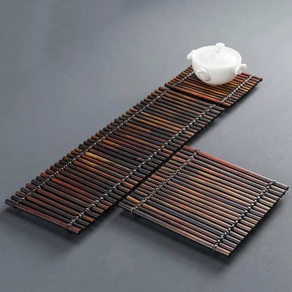Coaster Placemat Bamboo Handcrafted Handmade Tea Coffee Cup Serving Tray Coaster everythingbamboo