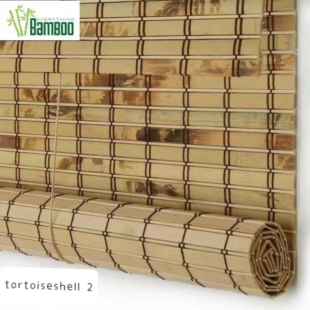 Custom Made Tortoiseshell Bamboo Blind Bamboo Curtain Bamboo Screen Rolling Blinds Panel Privacy Customization Size everythingbamboo