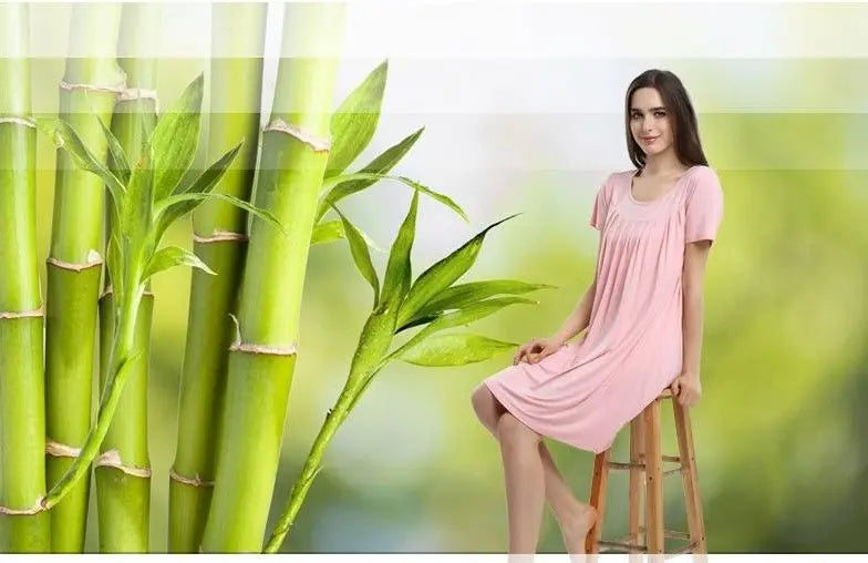 Free Size bamboo fiber ladies sleepwear or outdoor soft comfortable  女士竹纤维睡衣睡袍 everythingbamboo
