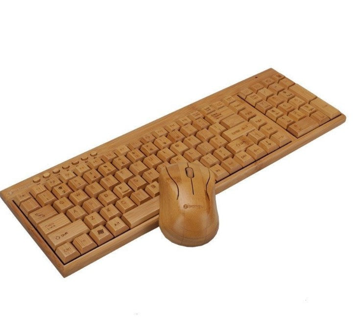 Handmade Bamboo Wooden Keyboard Mouse Multimedia Eco Friendly Multi Choices everythingbamboo