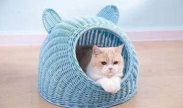 Handmade Rattan Looking Pet House Pet Home Cute Cool in Summer Warm in Winter everythingbamboo