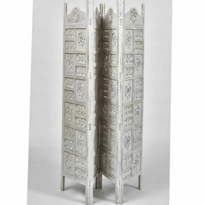 India Hand-Carved Hardwood Room Divider Folding screen luxury 3 or 4 panels everythingbamboo