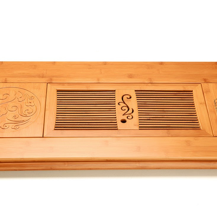 Large Bamboo Wooden tea tray coffee tray Natural bamboo root carving 天然竹制根雕茶盘 everythingbamboo