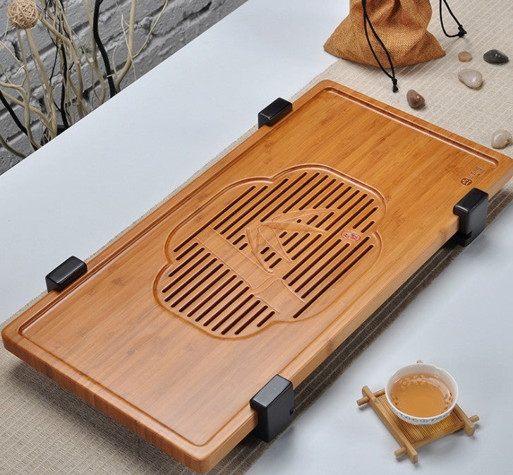 Large Bamboo Wooden tea tray coffee tray Natural bamboo root carving 天然竹制根雕茶盘 everythingbamboo