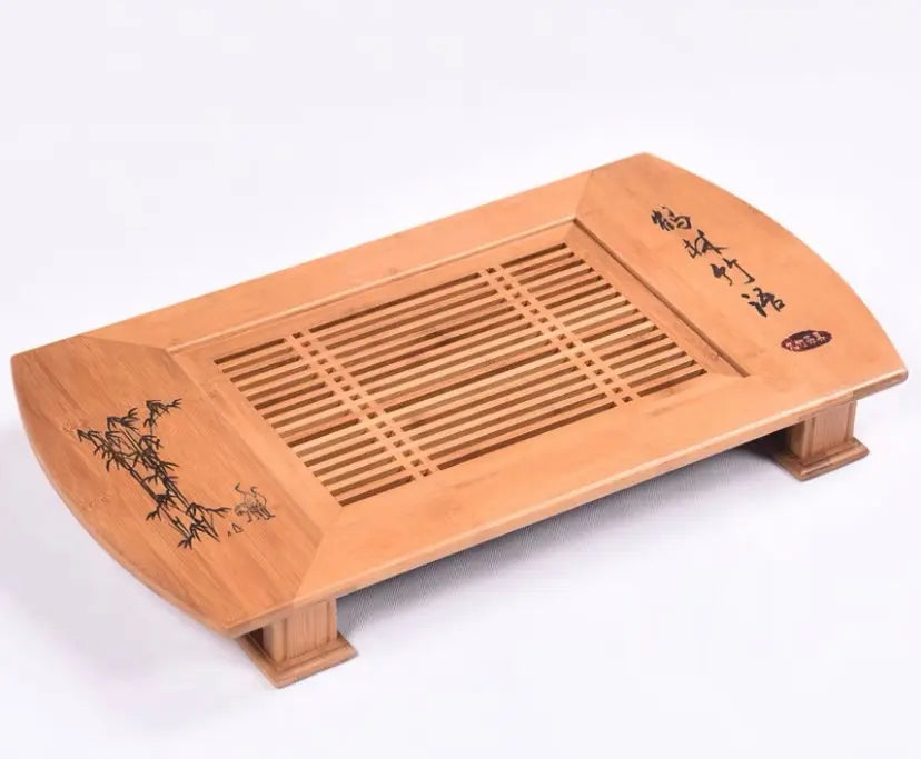 Large Bamboo Wooden tea tray coffee tray Natural bamboo root carving 天然竹制根雕茶盘 everythingbamboo