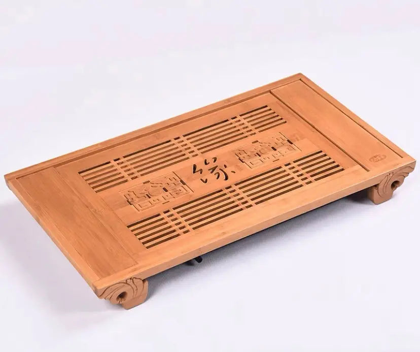 Large Bamboo Wooden tea tray coffee tray Natural bamboo root carving 天然竹制根雕茶盘 everythingbamboo