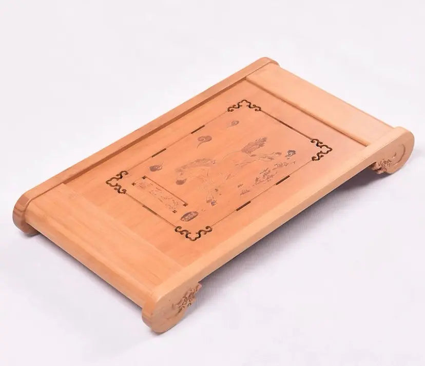 Large Bamboo Wooden tea tray coffee tray Natural bamboo root carving 天然竹制根雕茶盘 everythingbamboo