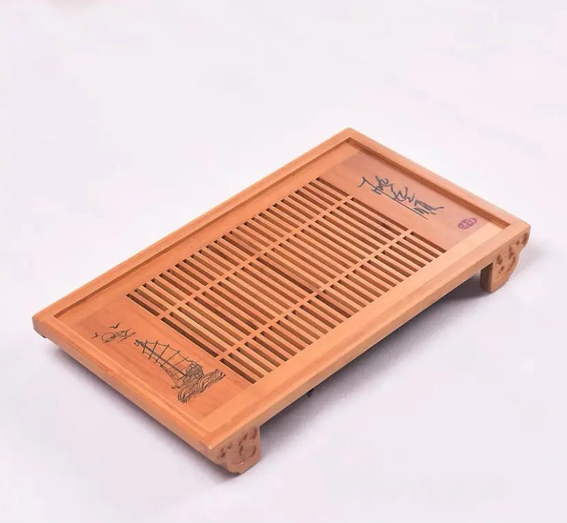 Large Bamboo Wooden tea tray coffee tray Natural bamboo root carving 天然竹制根雕茶盘 everythingbamboo