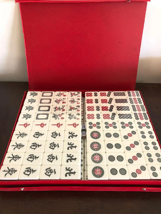MahJong Set Game Brand New Large Bamboo Style 竹丝麻将 everythingbamboo