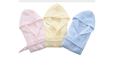 Natural bamboo fiber bathrobes soft and absorbant for baby 0-18 month  婴儿竹纤维浴袍 everythingbamboo