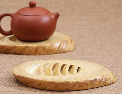 Natural bamboo root coaster carving crafts tea tray coffee tray placemat天然竹制根雕工艺 everythingbamboo
