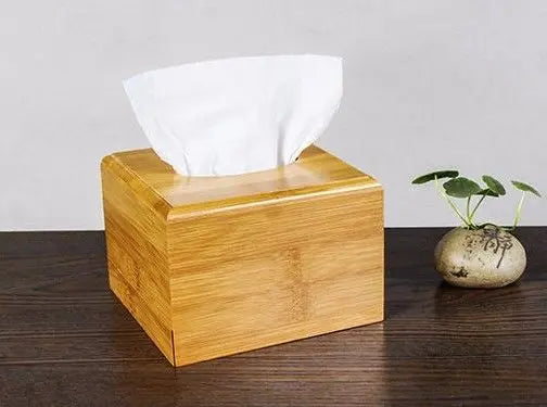 Natural bamboo tissue box holder container bamboo storage choice home, car handy Everythingbamboo