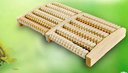 Natural wooden multi rows foot massage healthy rest pain relief body massage Unbranded