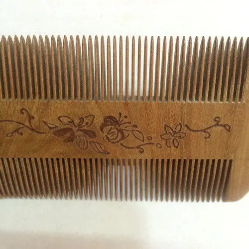 One Piece Natural Sandalwood Comb Fine Toothed healthy Comb both sizes 密梳子 Unbranded