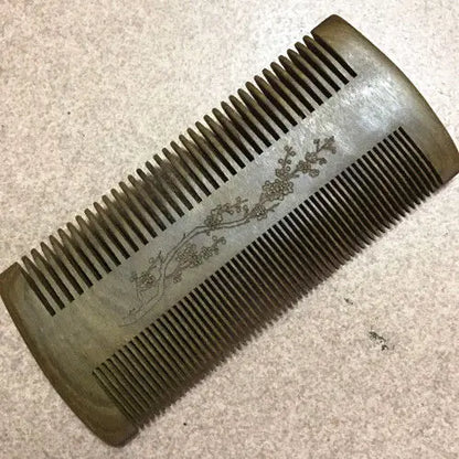 One Piece Natural Sandalwood Comb Fine Toothed healthy Comb both sizes 密梳子 Unbranded