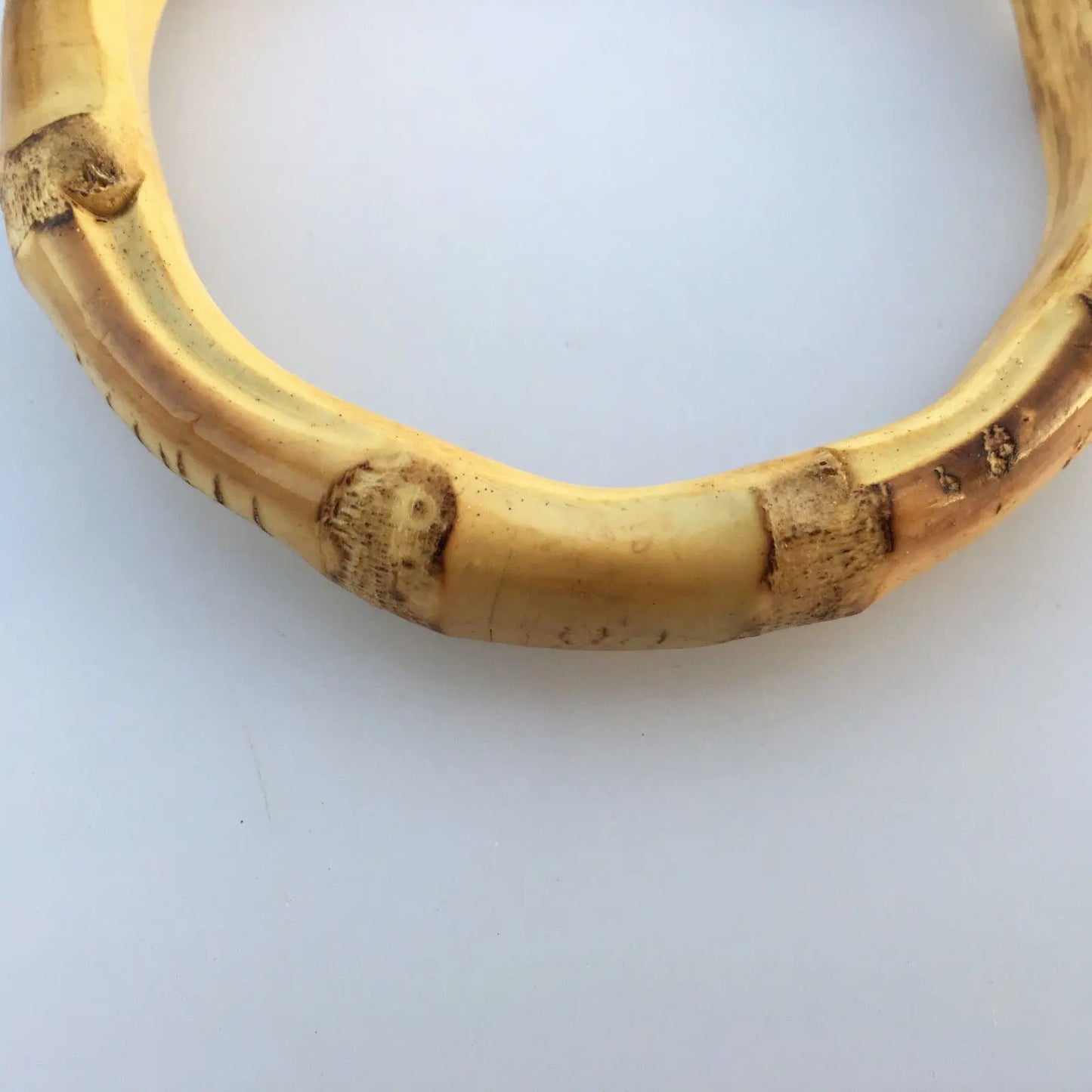 One piece Hand made bamboo wristband bracelet natutal bamboo root unisex 手工竹手环 everythingbamboo