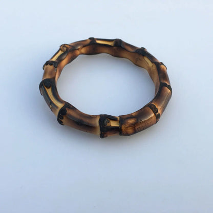 One piece Hand made bamboo wristband bracelet natutal bamboo root unisex 手工竹手环 everythingbamboo