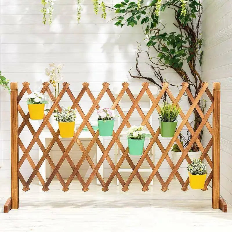 Plant Holder Plant Organiser Wooden Foldable Rack Space Saving Balcony ...