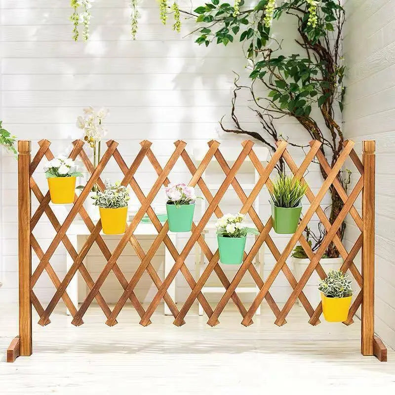 Plant Holder Plant Organiser Wooden Foldable Rack Space Saving Balcony Divider everythingbamboo
