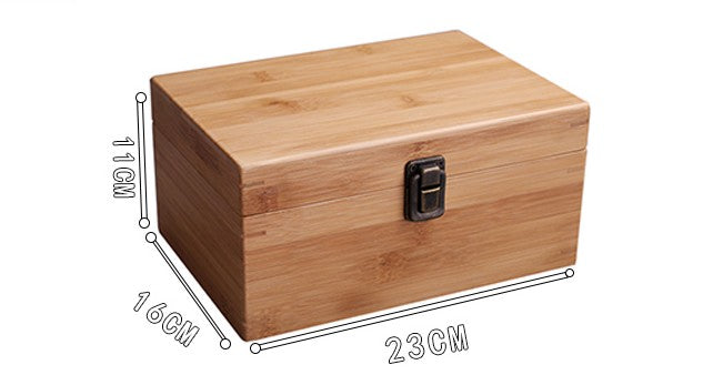 Premium Bamboo Box Storage Cosmetic Organizer Make Up Jewelry Box Tea Set Storage Solution Gift Box everythingbamboo
