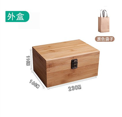 Premium Bamboo Box Storage Cosmetic Organizer Make Up Jewelry Box Tea Set Storage Solution Gift Box everythingbamboo